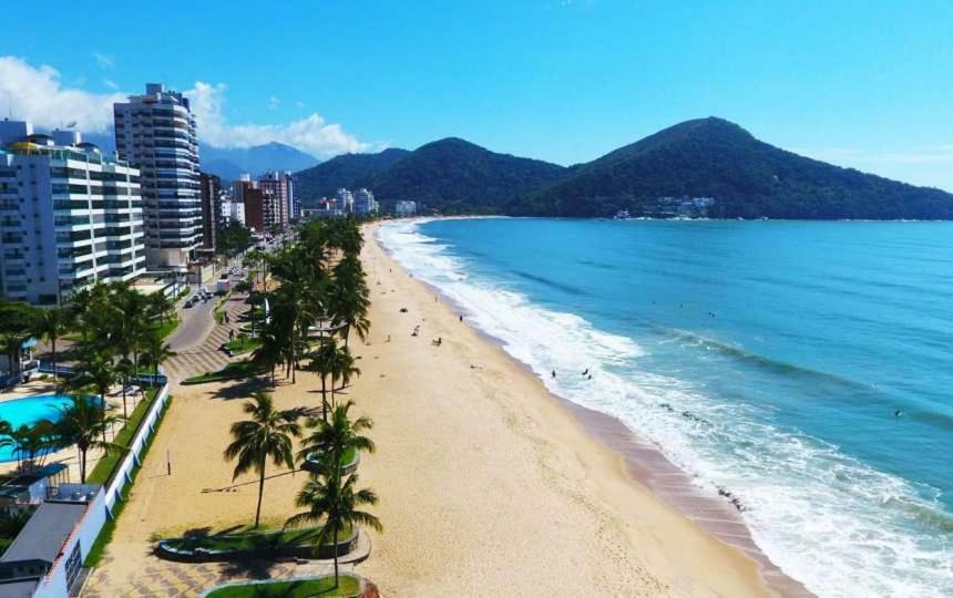 Ap Na Avenida Da Praia Caraguatatuba Bagian luar foto