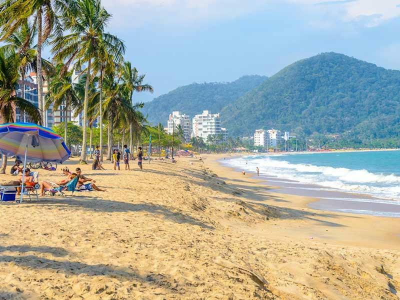 Ap Na Avenida Da Praia Caraguatatuba Bagian luar foto